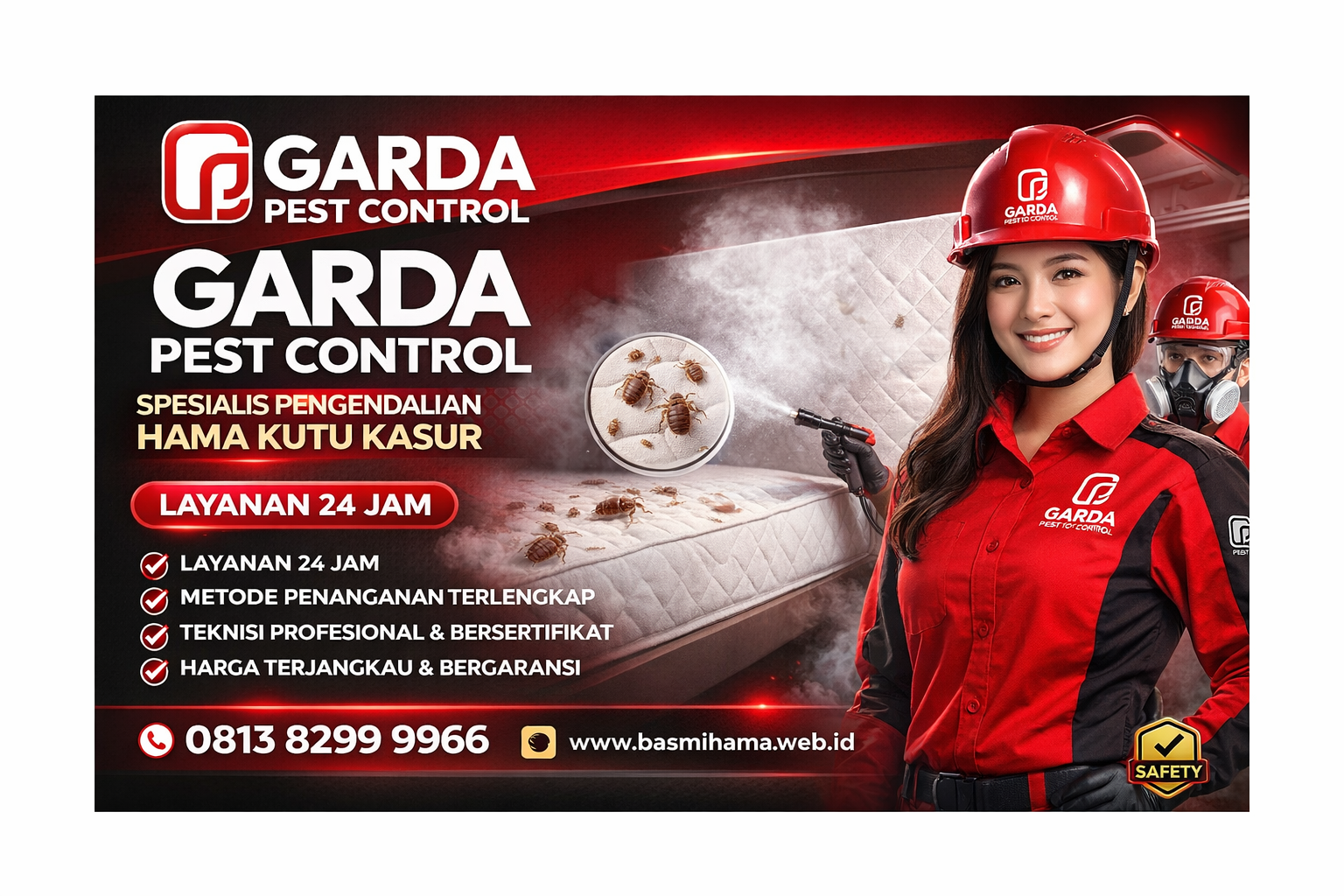 Jasa Pembasmi Kutu Kasur Tasikmalaya Bergaransi & Terpercaya