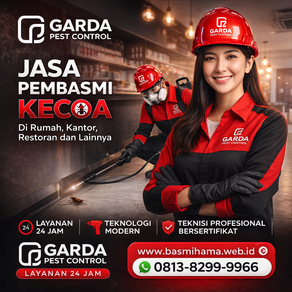 Jasa Pembasmi Kecoa di Cilacap Untuk Kantor & Industri
