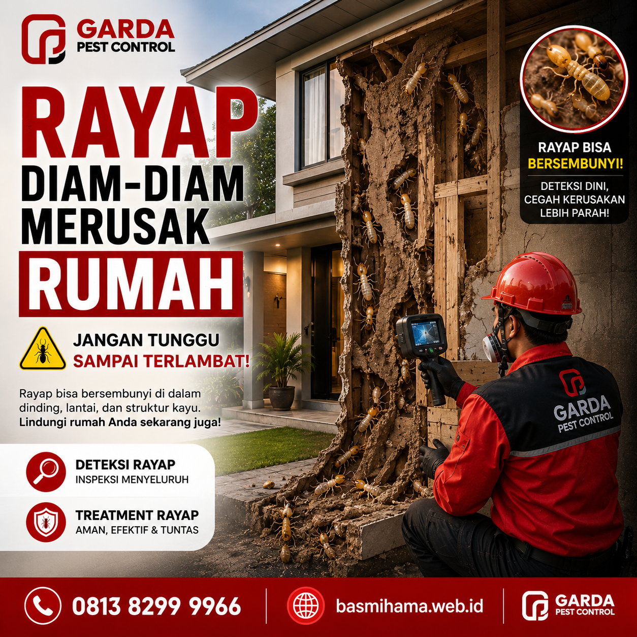 Ciri Ciri Pondasi Rumah Terserang Rayap Tanah dan Cara Tepat Mengatasinya