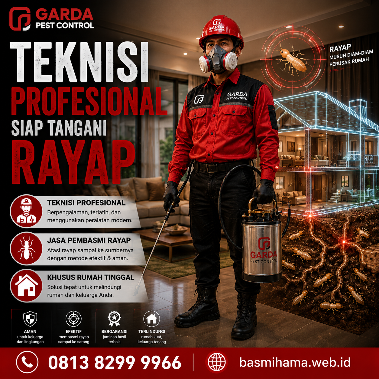 Biaya Jasa Anti Rayap di Klaten per Meter dan Panduan Tarif Layanan