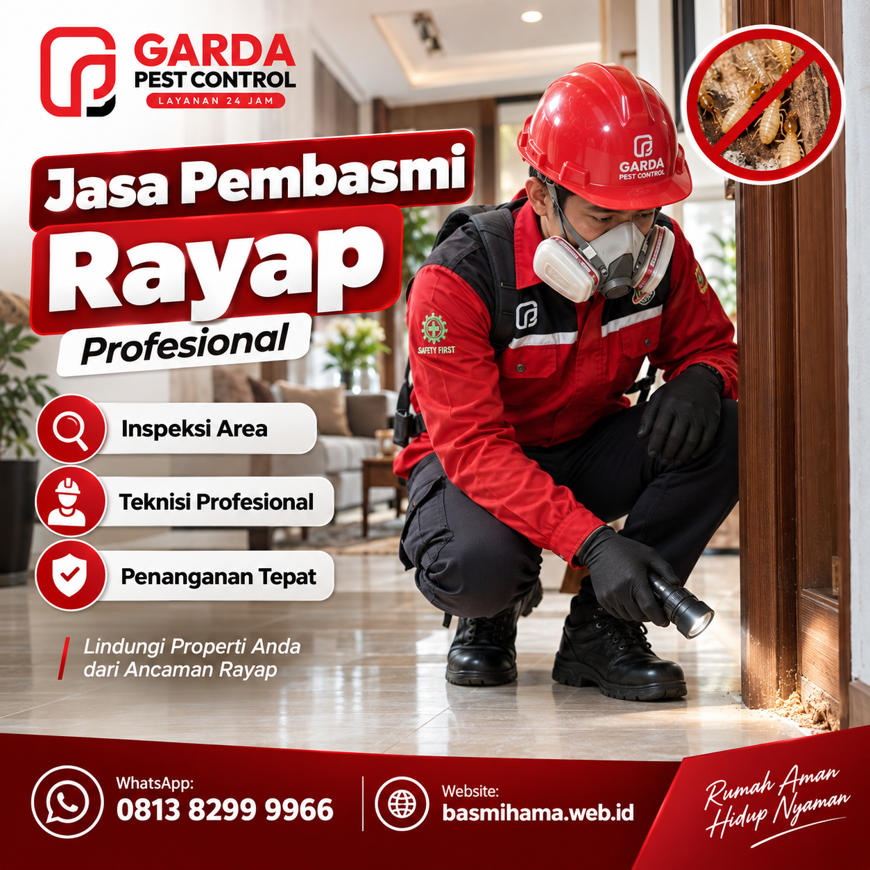 Jasa Anti Rayap di Bandung : Terbaik No.1