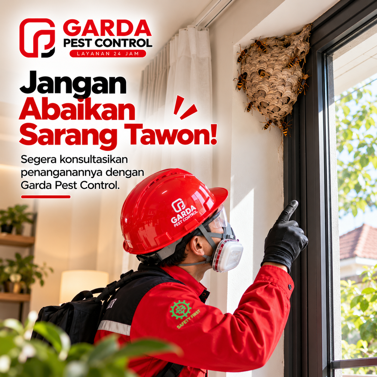 Jasa Pembasmi Tawon di Klaten dengan Penanganan Profesional